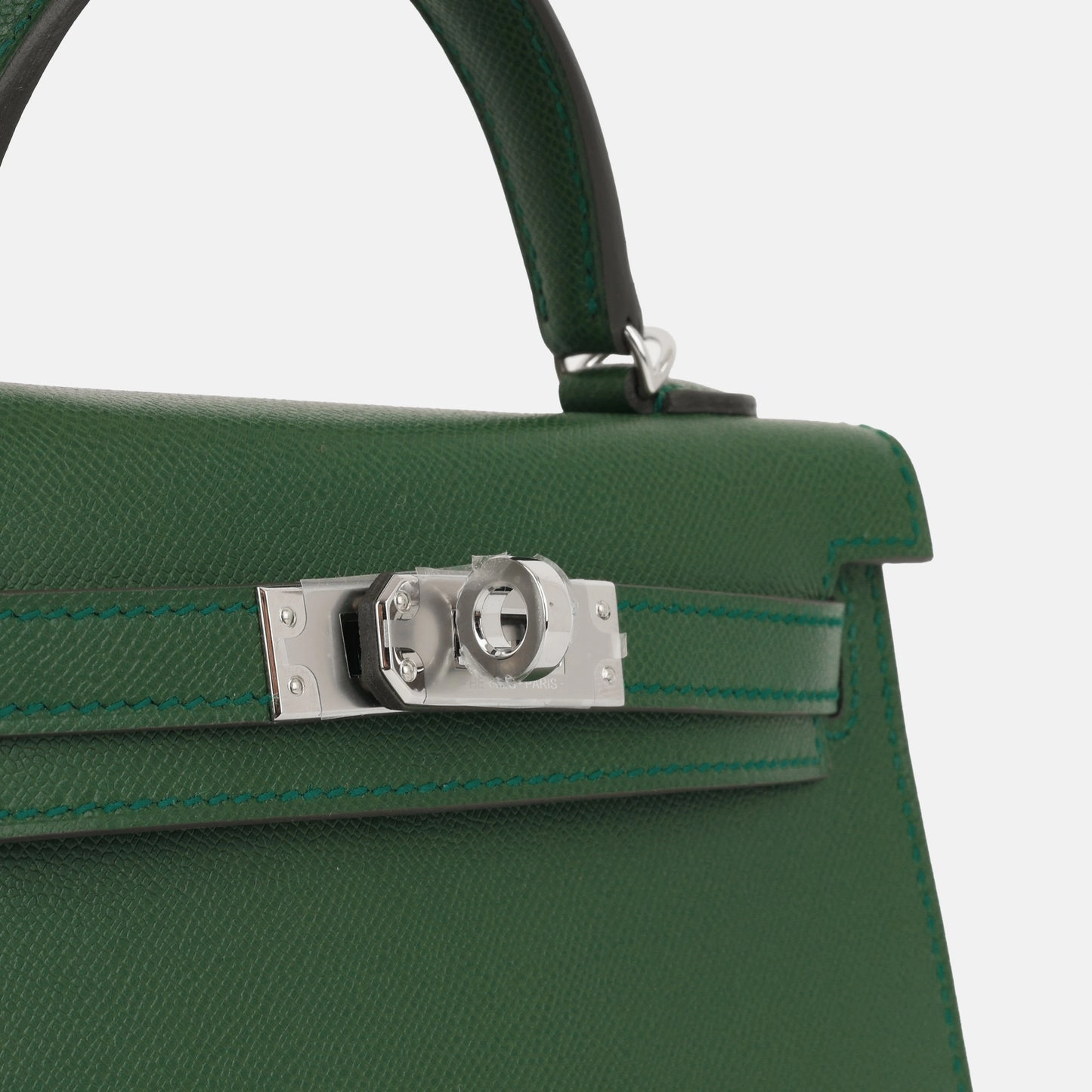 Herms Mini Kelly Vert Moyen Epsom PHW (NWT)