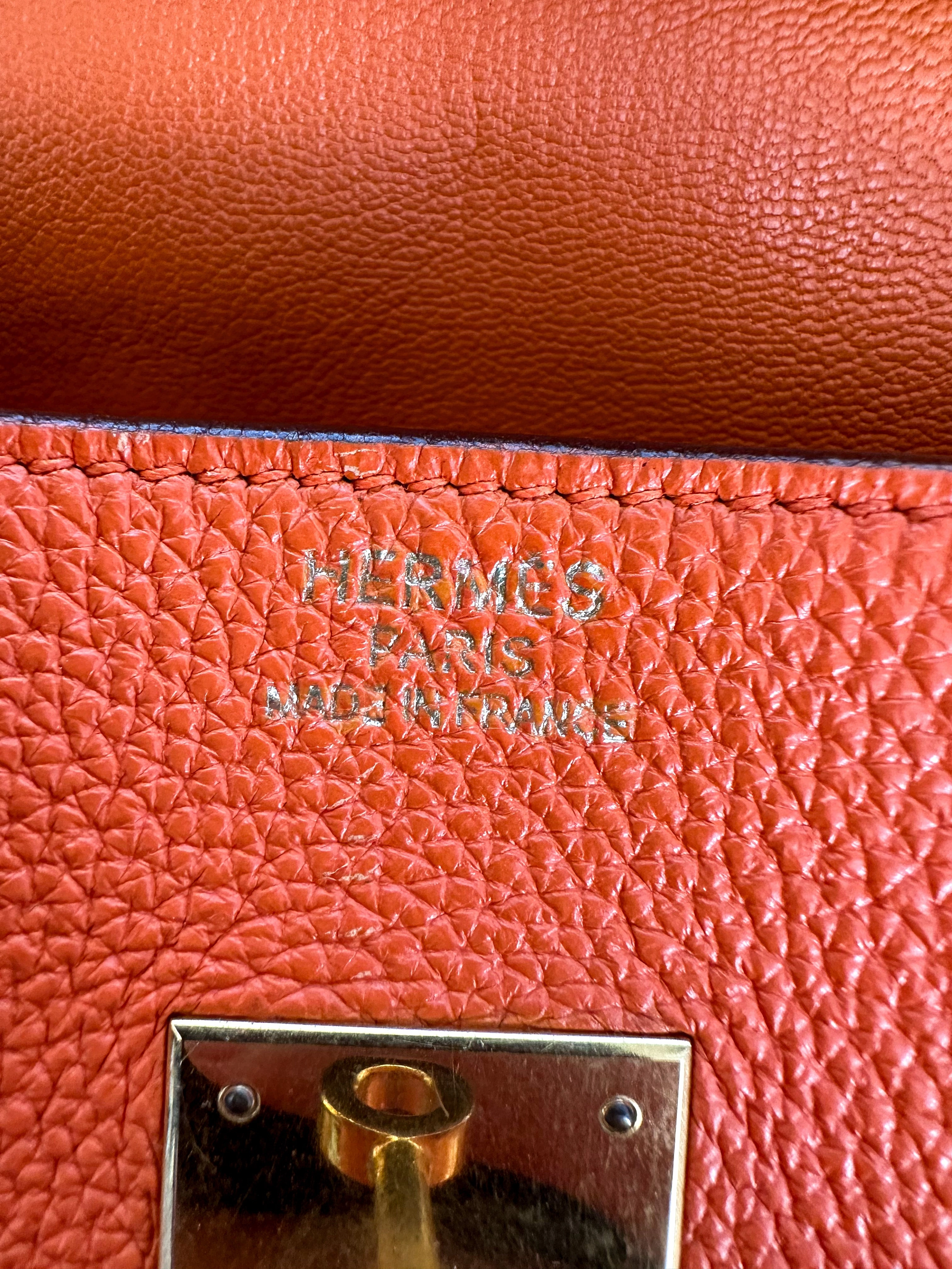 Herms Orange Togo Birkin 30