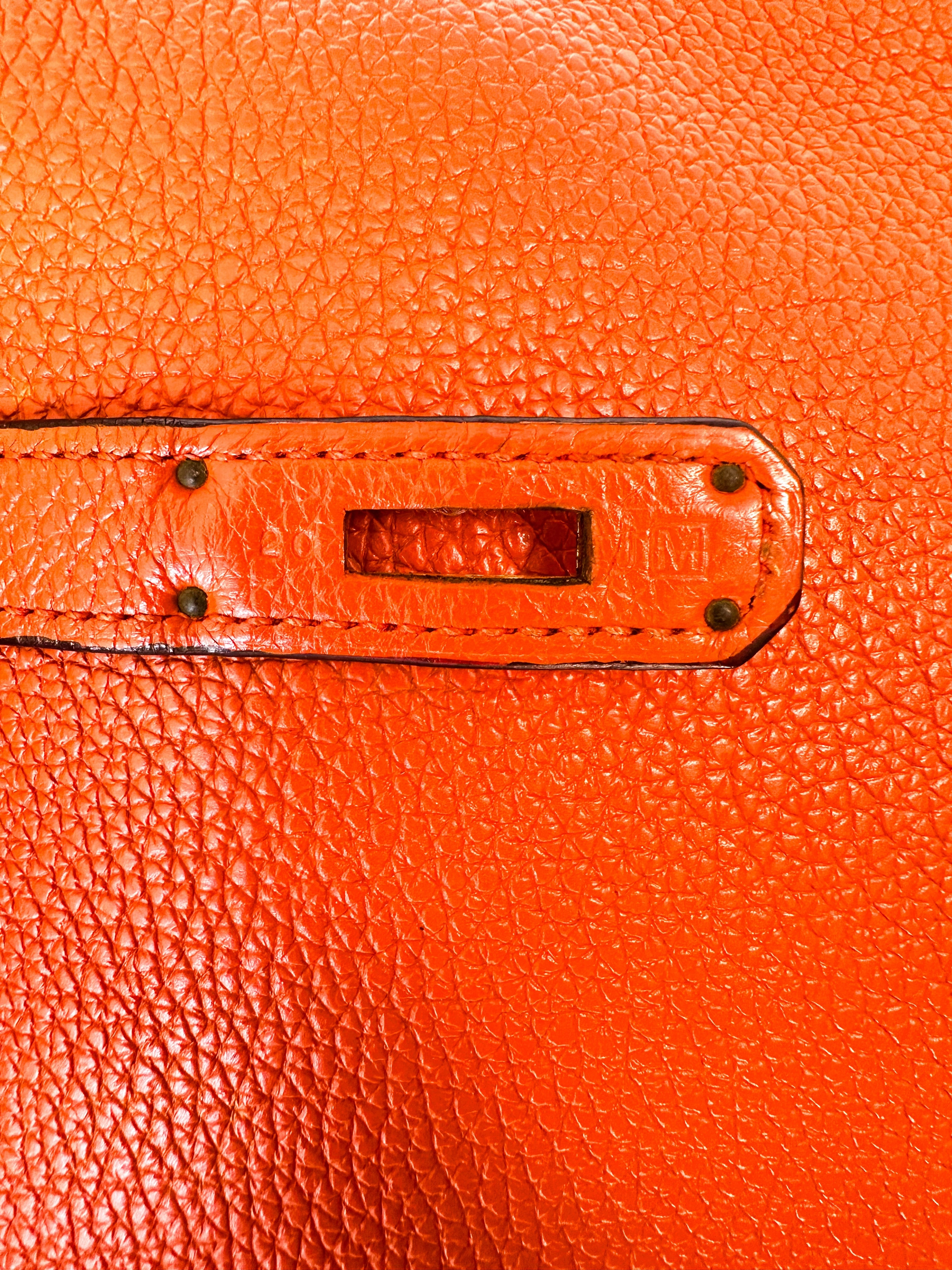 Herms Orange Togo Birkin 30