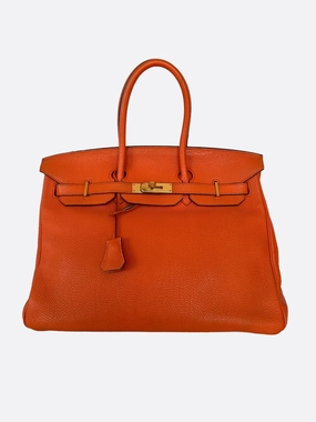 Herms Orange Togo Birkin 30