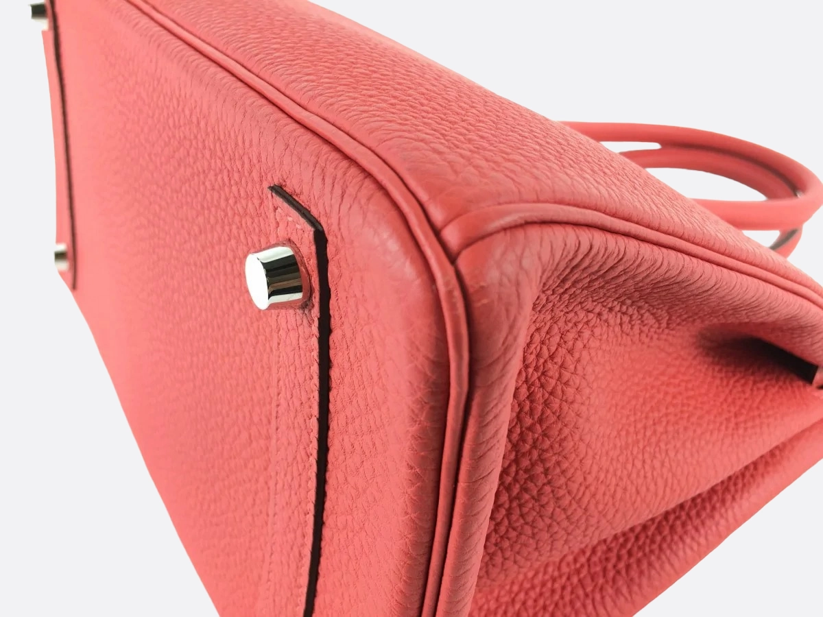 Herms Rose Tyrien Togo Leather Birkin 30