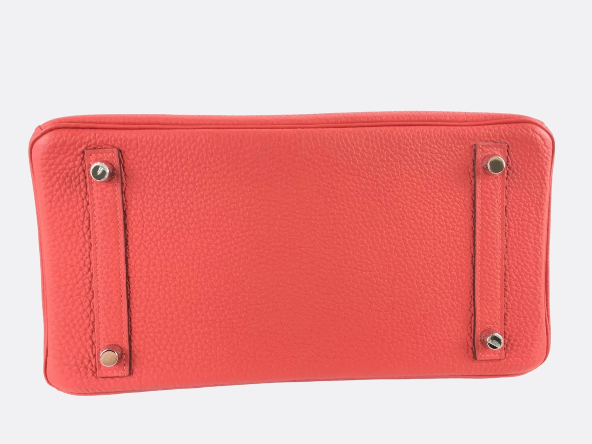 Herms Rose Tyrien Togo Leather Birkin 30