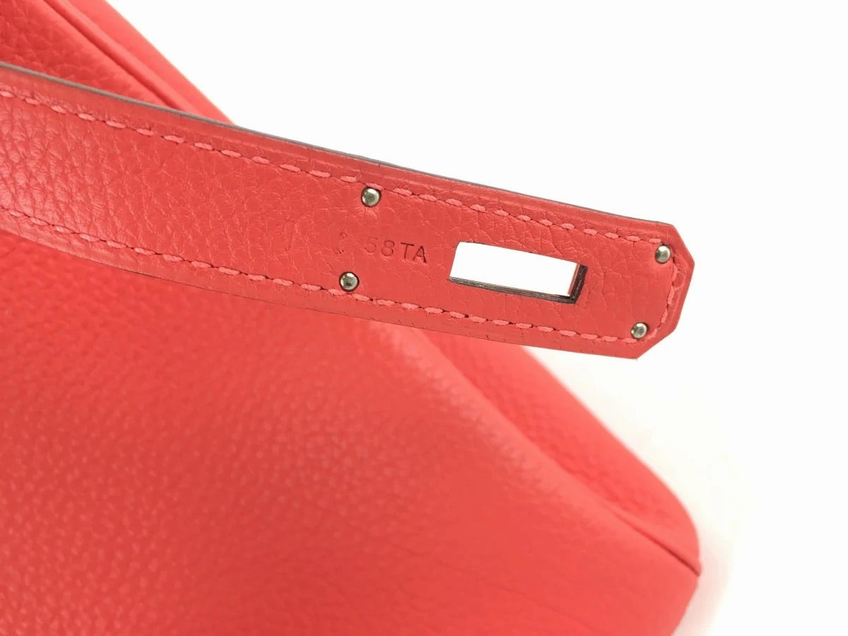 Herms Rose Tyrien Togo Leather Birkin 30