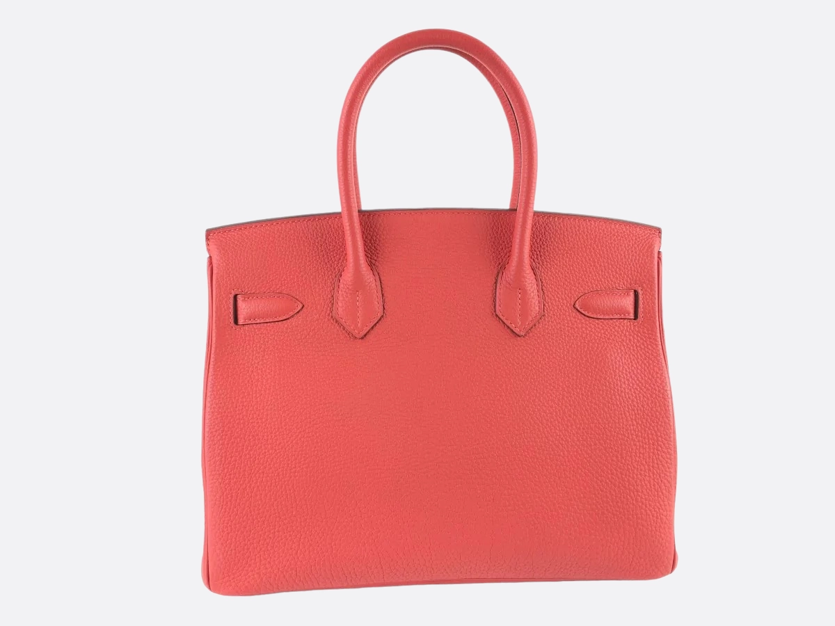 Herms Rose Tyrien Togo Leather Birkin 30