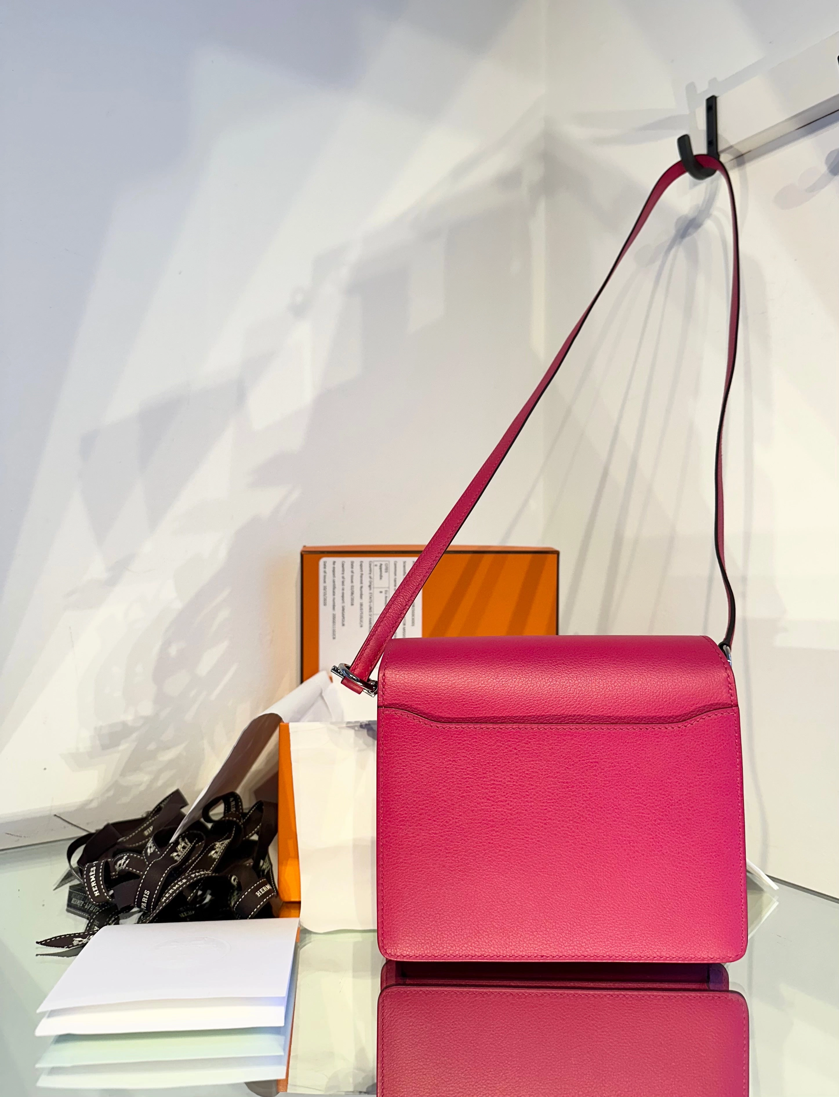 HERMS Sac Roulis Mini Leather Bag
