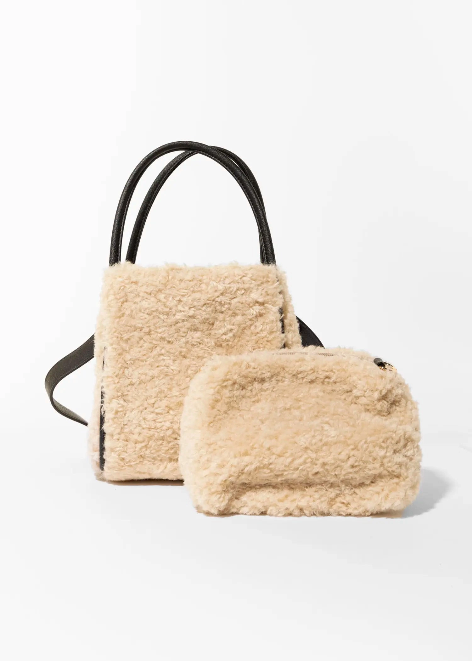 Hollace Shearling Mini Tote