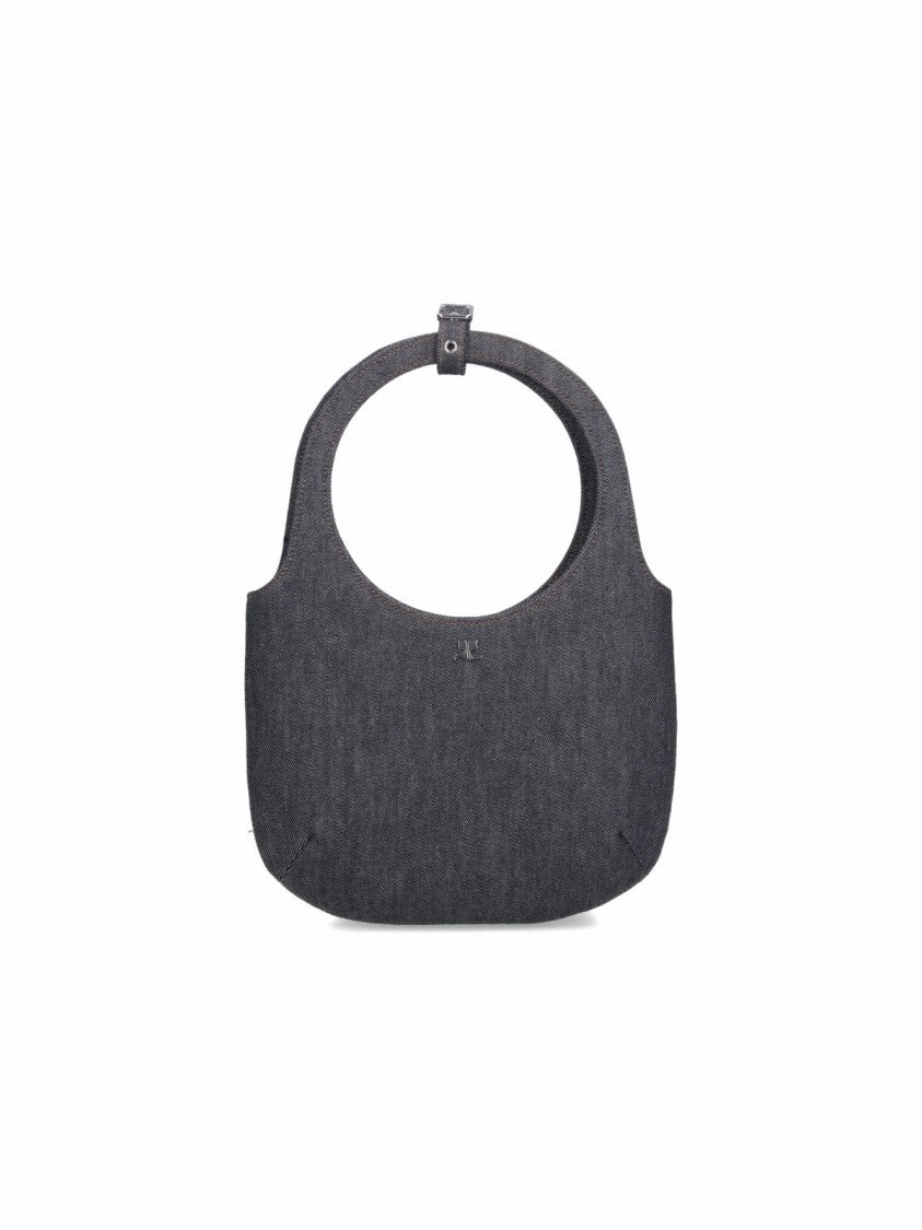 Holy' Denim Handbag ?Grey