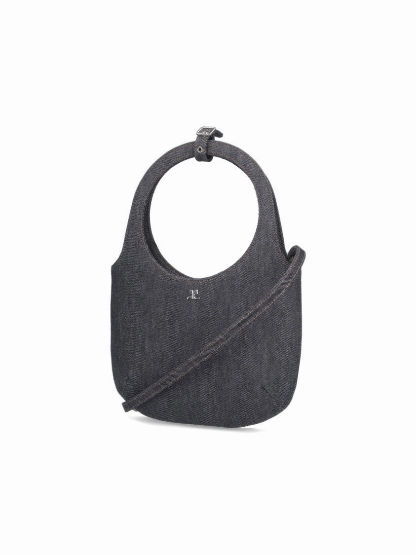Holy' Denim Handbag ?Grey