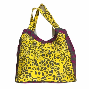 Honeycomb Oversized Tote Bag In Yellow