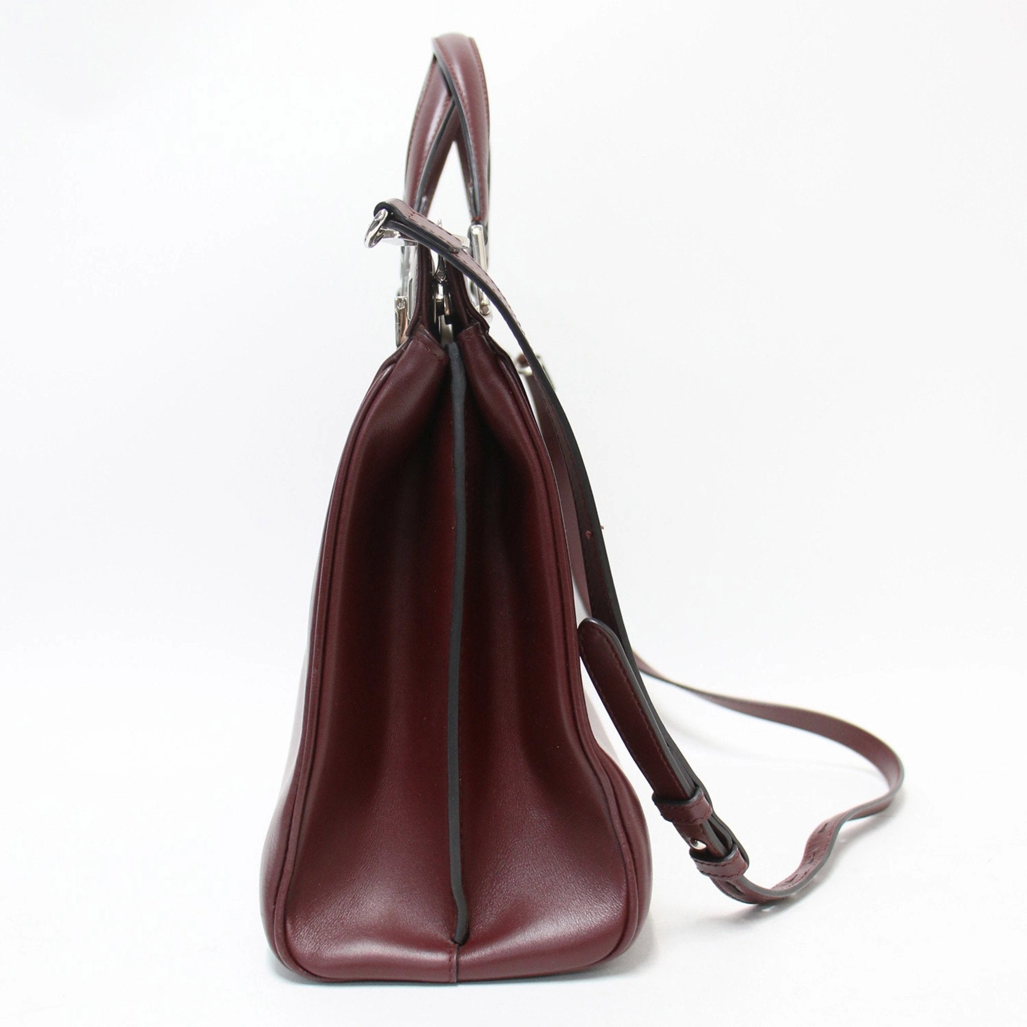 Horsebit 1955 Burgundy Leather Shoulder Bag