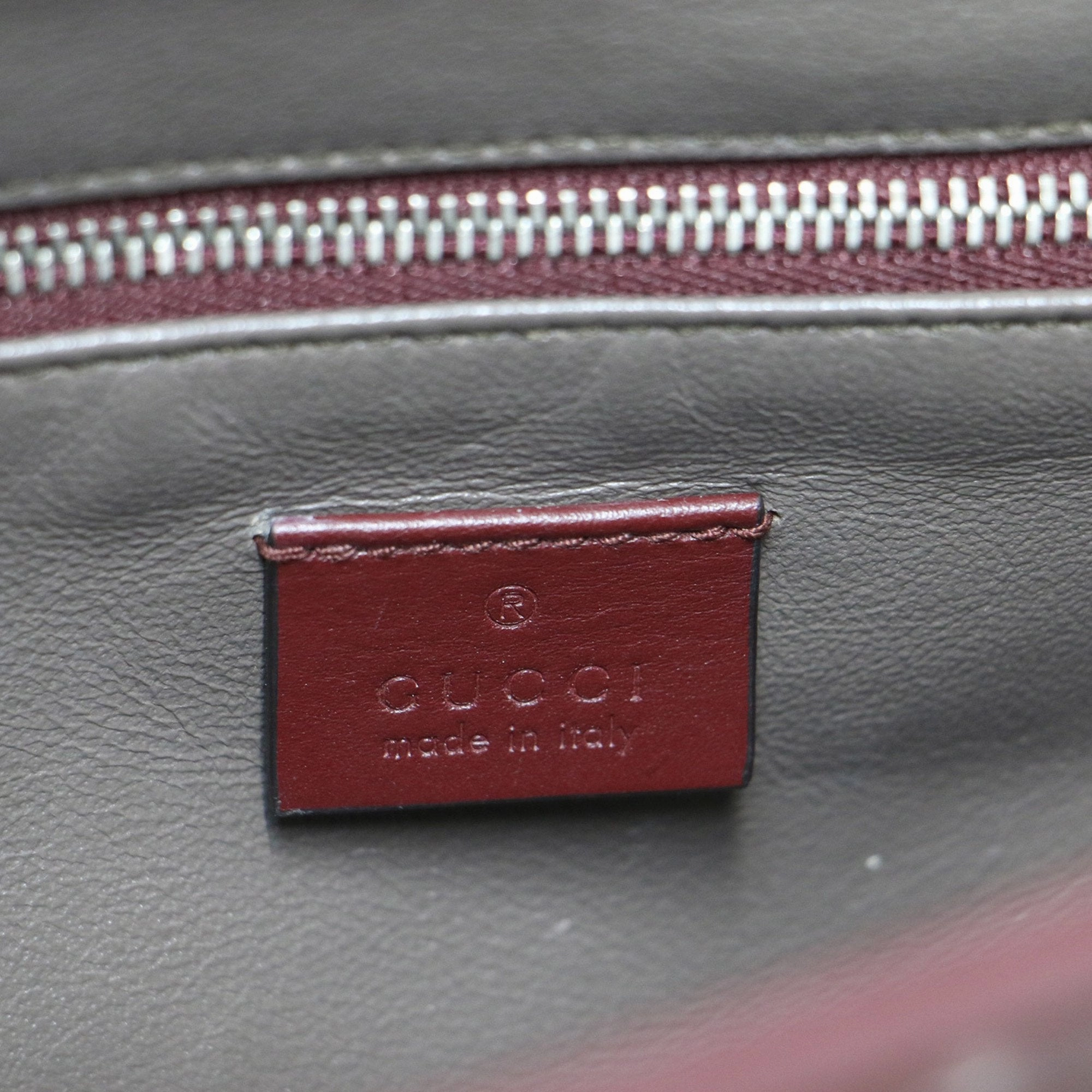 Horsebit 1955 Burgundy Leather Shoulder Bag