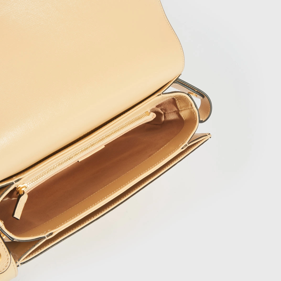 Horsebit 1955 Leather Shoulder Bag in Bubble Tea