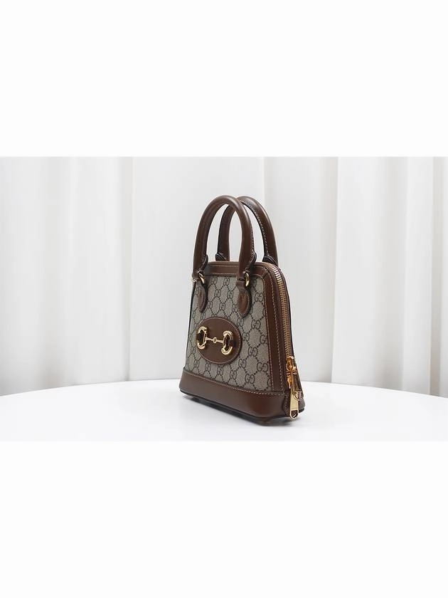Horsebit 1955 Mini Top Handle Tote Shoulder Bag Brown 640716