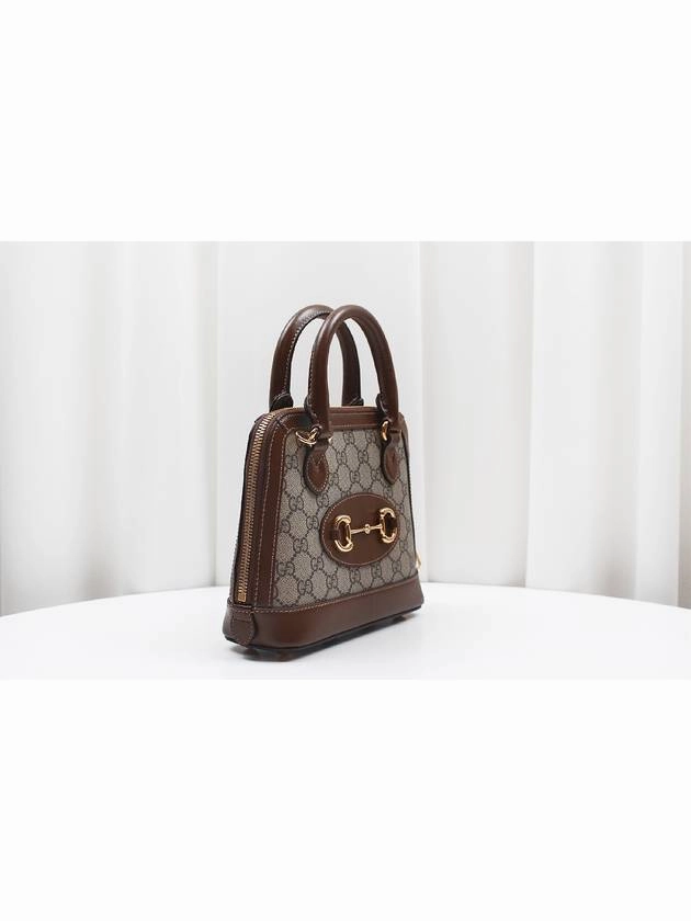Horsebit 1955 Mini Top Handle Tote Shoulder Bag Brown 640716