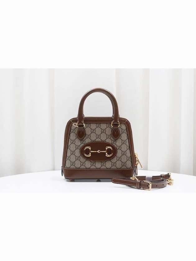 Horsebit 1955 Mini Top Handle Tote Shoulder Bag Brown 640716