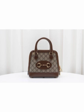 Horsebit 1955 Mini Top Handle Tote Shoulder Bag Brown 640716
