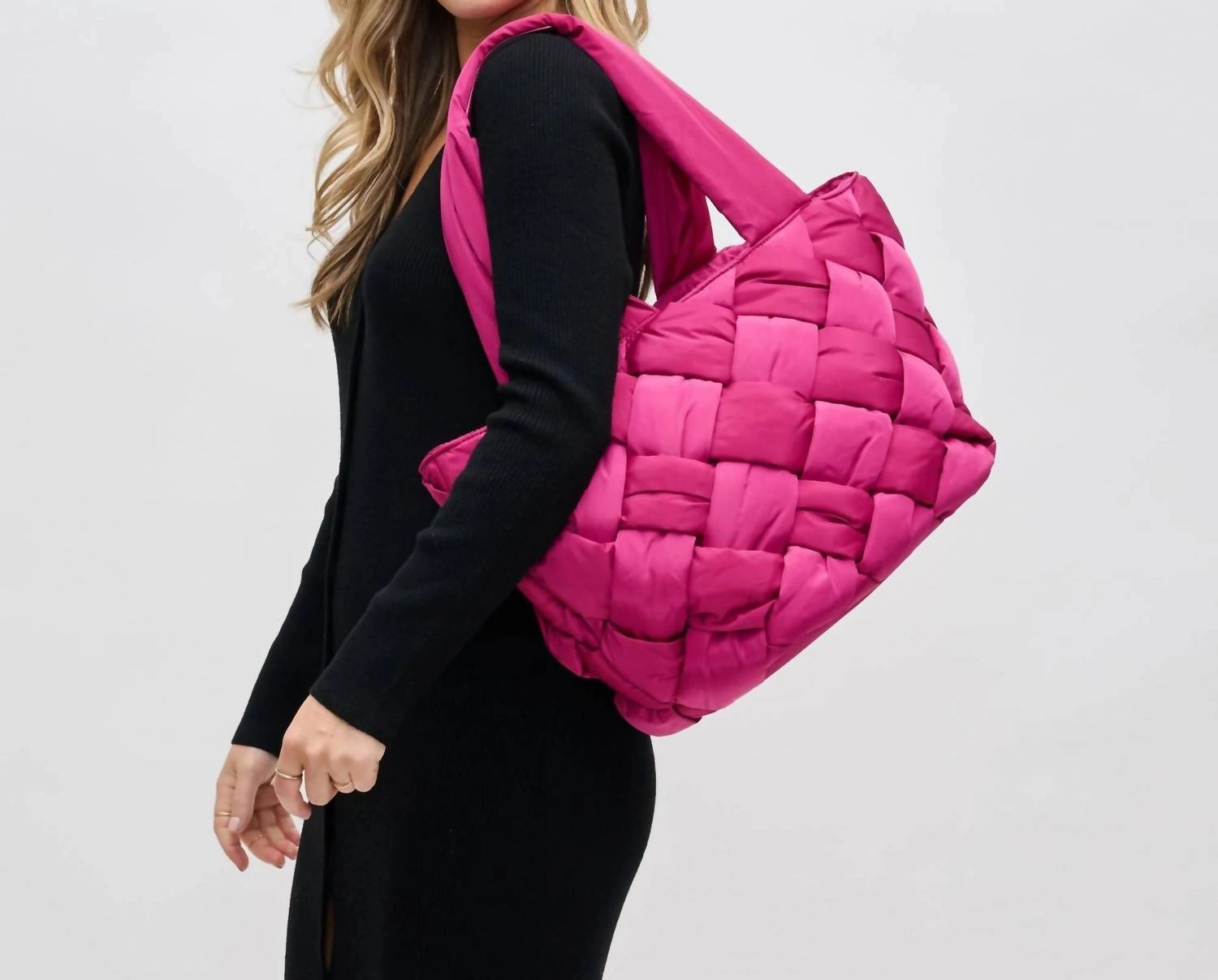 Intuition East West Tote In Magenta