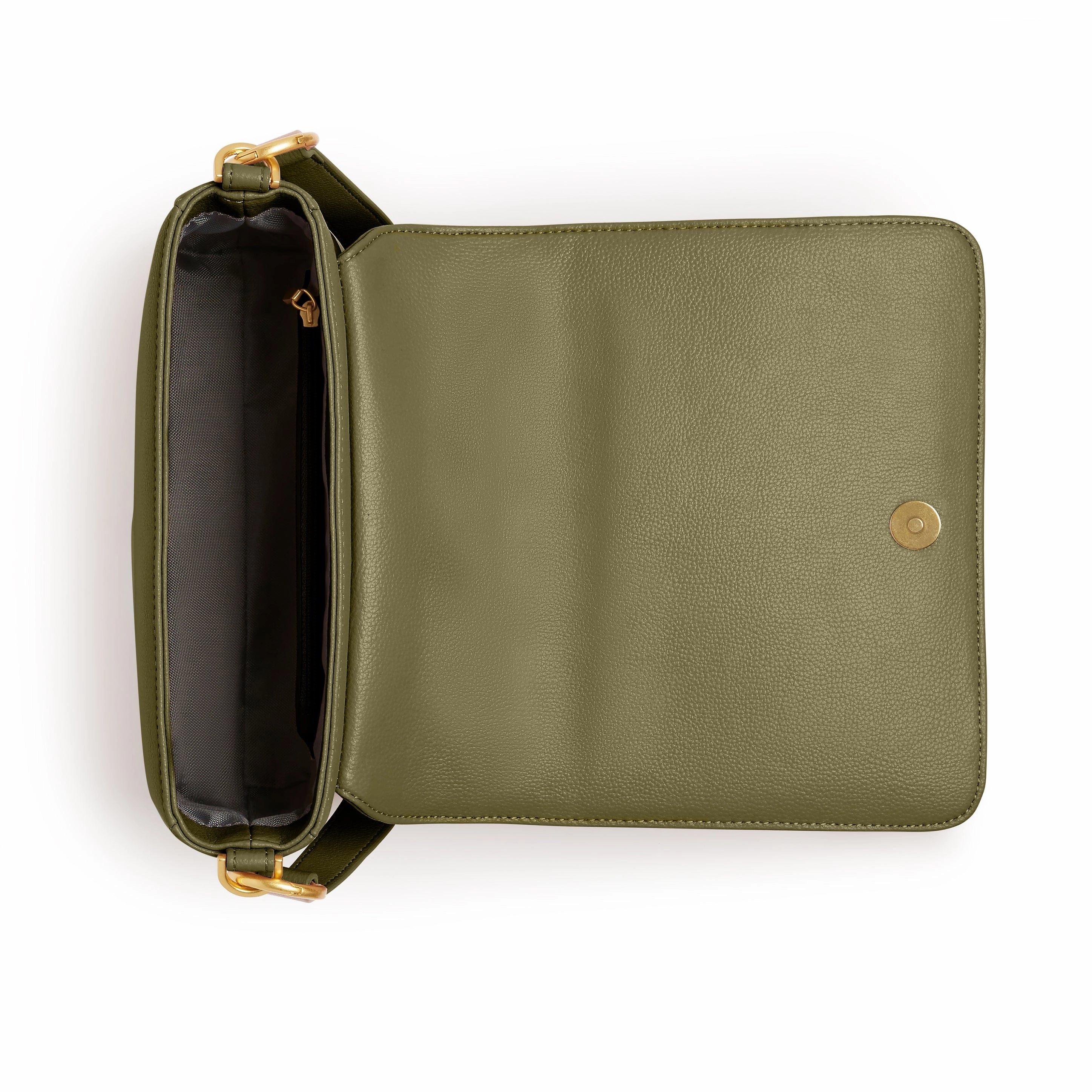 Iris Vegan Leather Shoulder Bag | Green