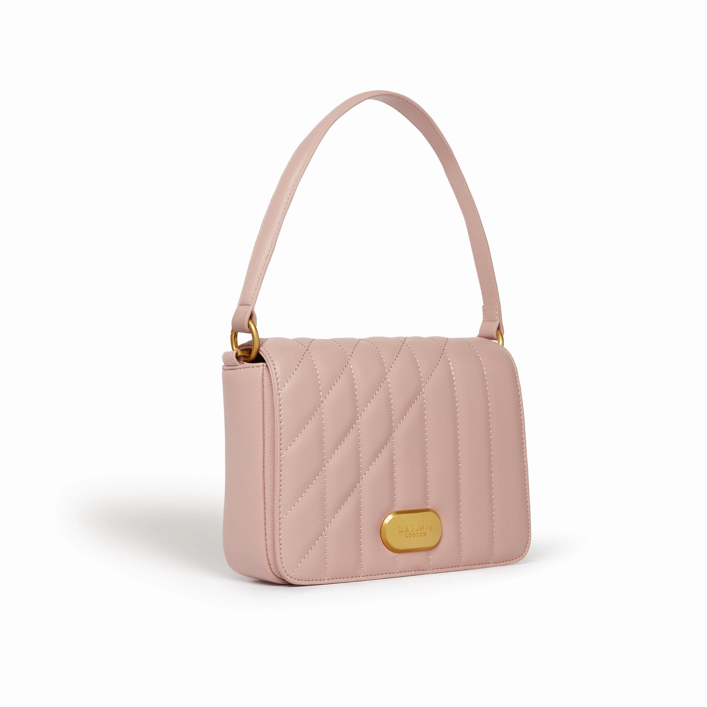 Iris Vegan Leather Shoulder Bag | Pink