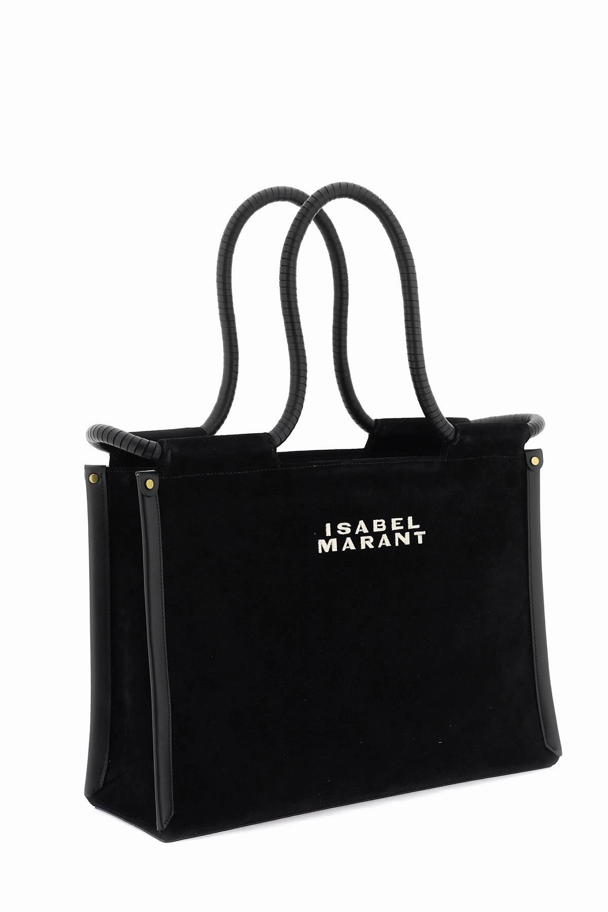 Isabel marant suede toledo tote bag
