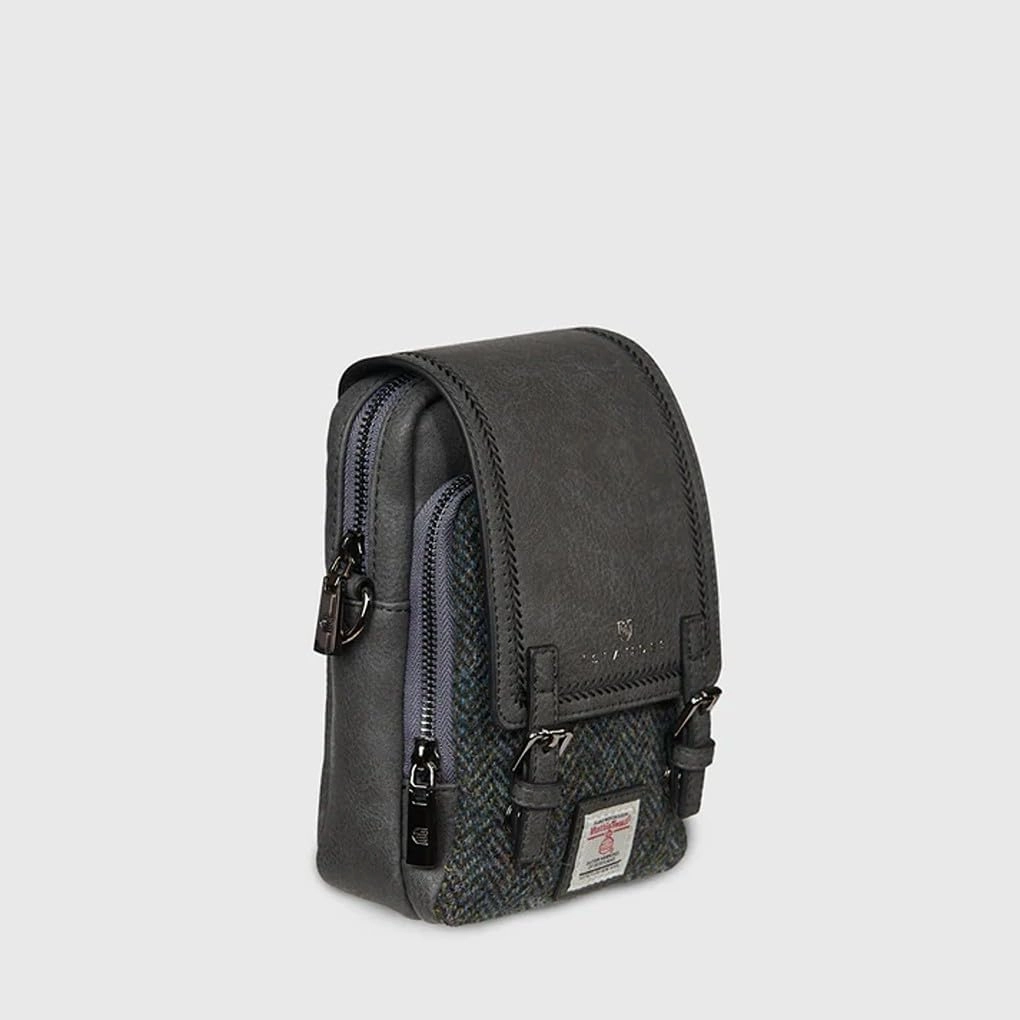 Islander The Baby Jura Crossbody Harris Tweed & Microfibre Leather