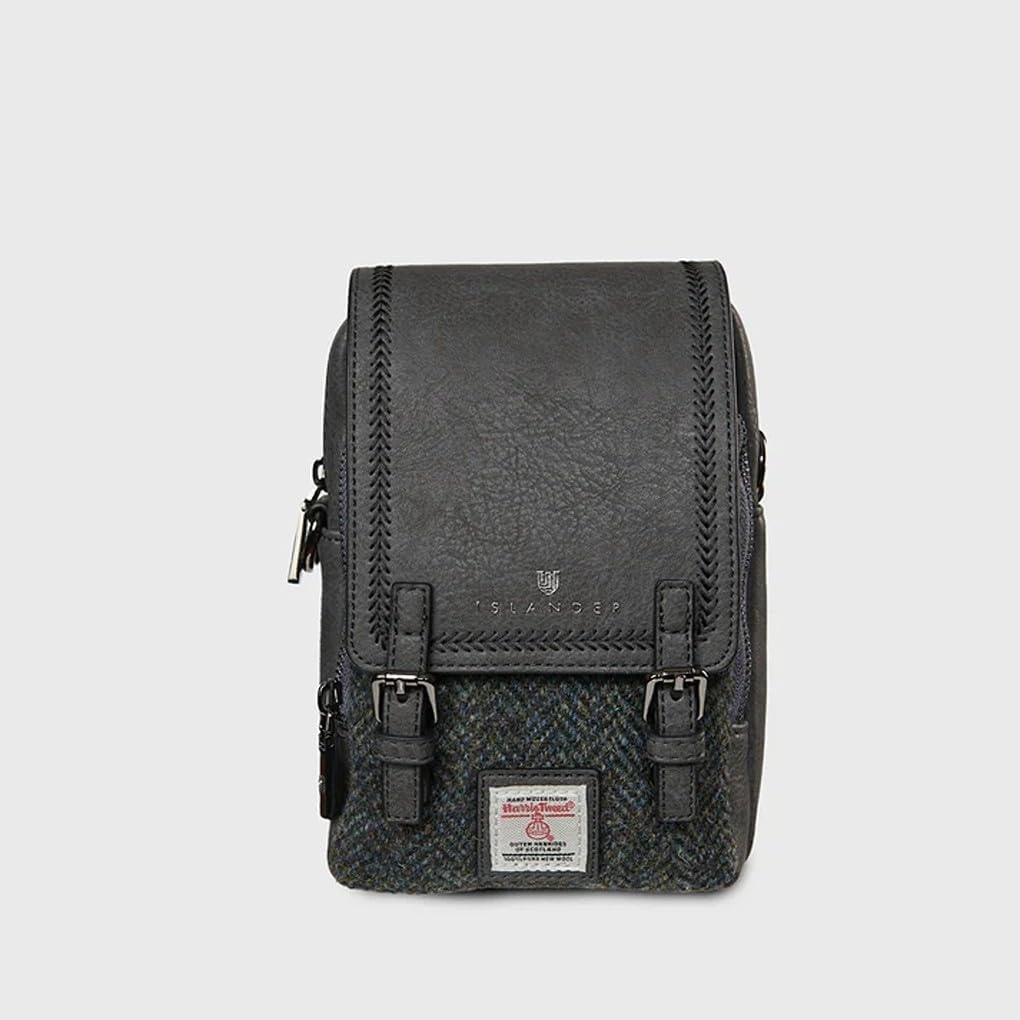 Islander The Baby Jura Crossbody Harris Tweed & Microfibre Leather