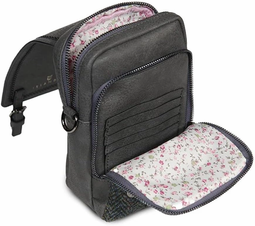 Islander The Baby Jura Crossbody Harris Tweed & Microfibre Leather