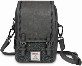 Islander The Baby Jura Crossbody Harris Tweed & Microfibre Leather