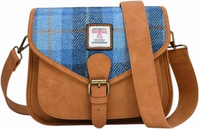 Islander Women Saddle Bag Harris Tweed & PU Leather