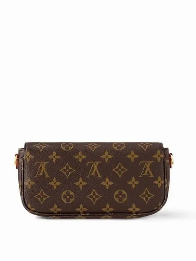 Ivy Monogram Shoulder Bag Brown