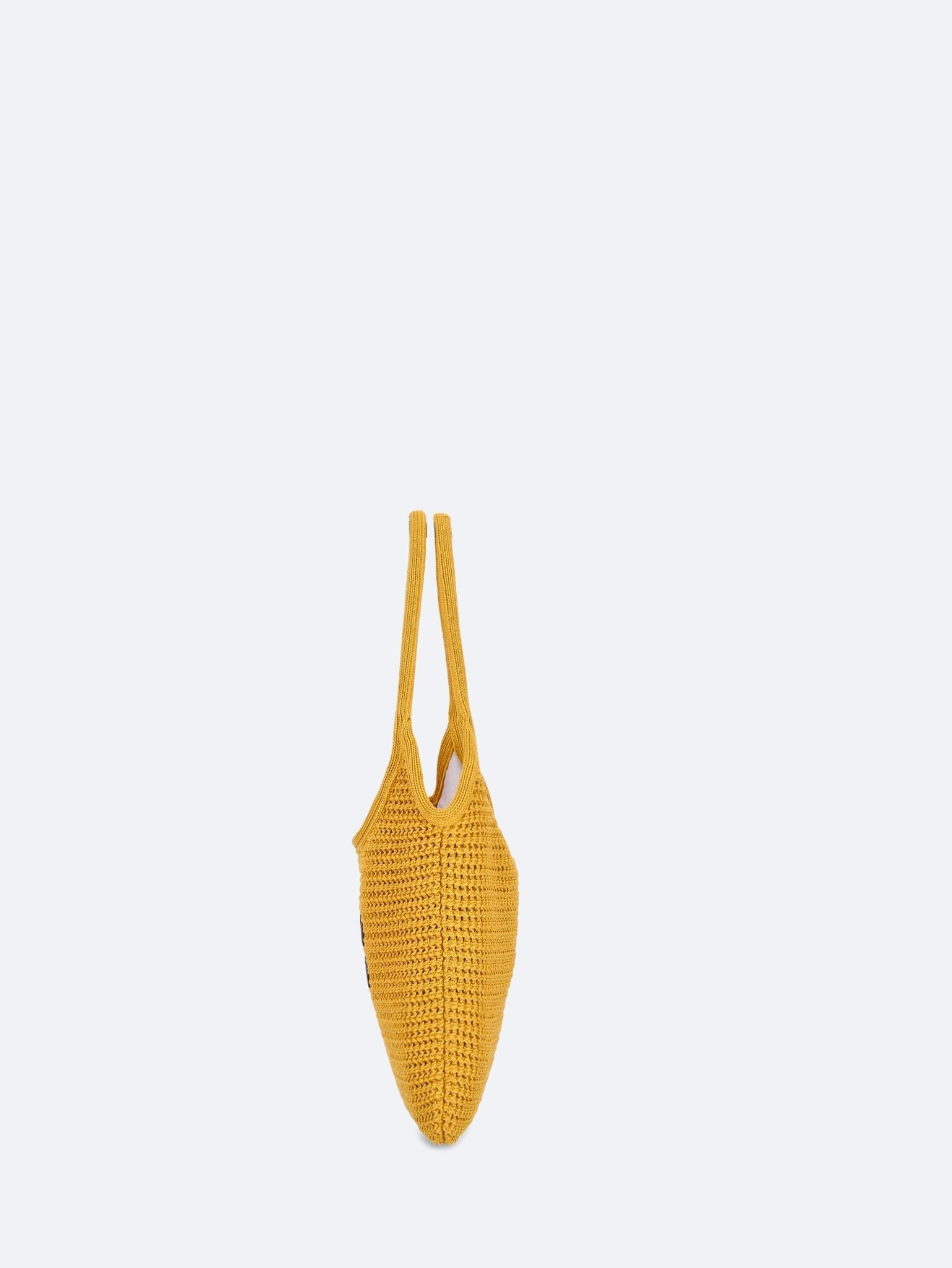 Ivy raffia-effect woven tote bag