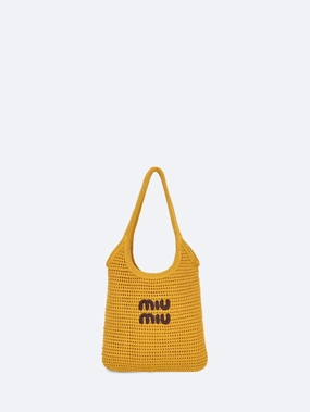Ivy raffia-effect woven tote bag