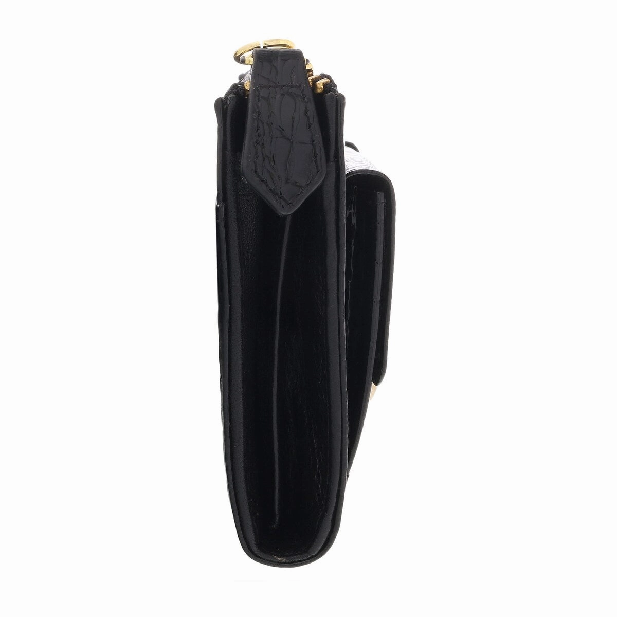 J&C J11-012 NERO Black Zippered Large Wallet for womens
