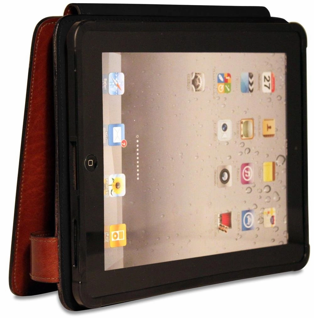 Jack Georges Elements Collection Ipad Cover Snap Closure Leather Case