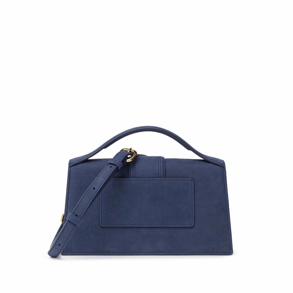 Jacquemus Navy Blue Suede Leather Handbag
