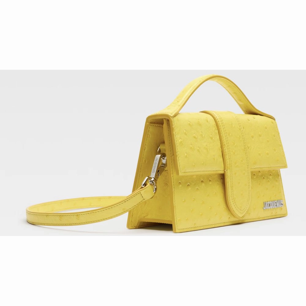 Jacquemus Yellow Leather Handbag