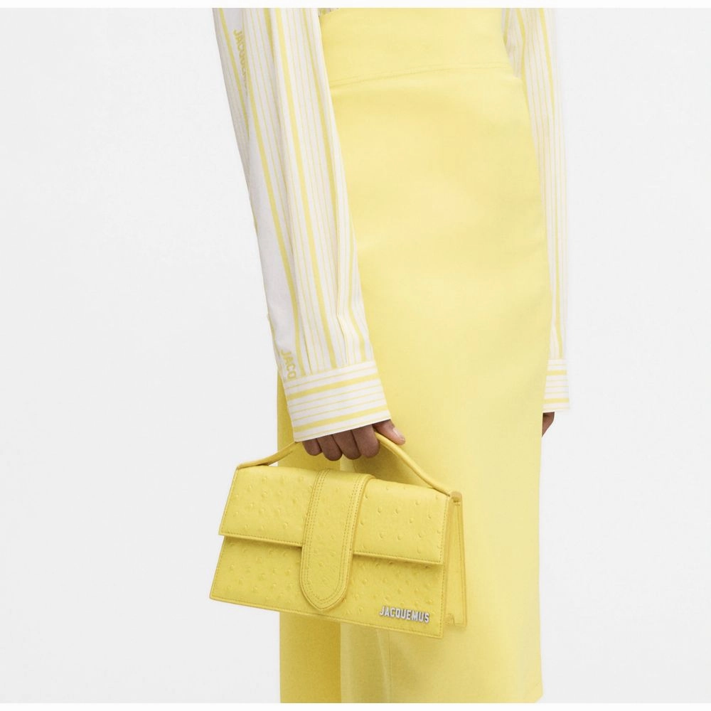 Jacquemus Yellow Leather Handbag