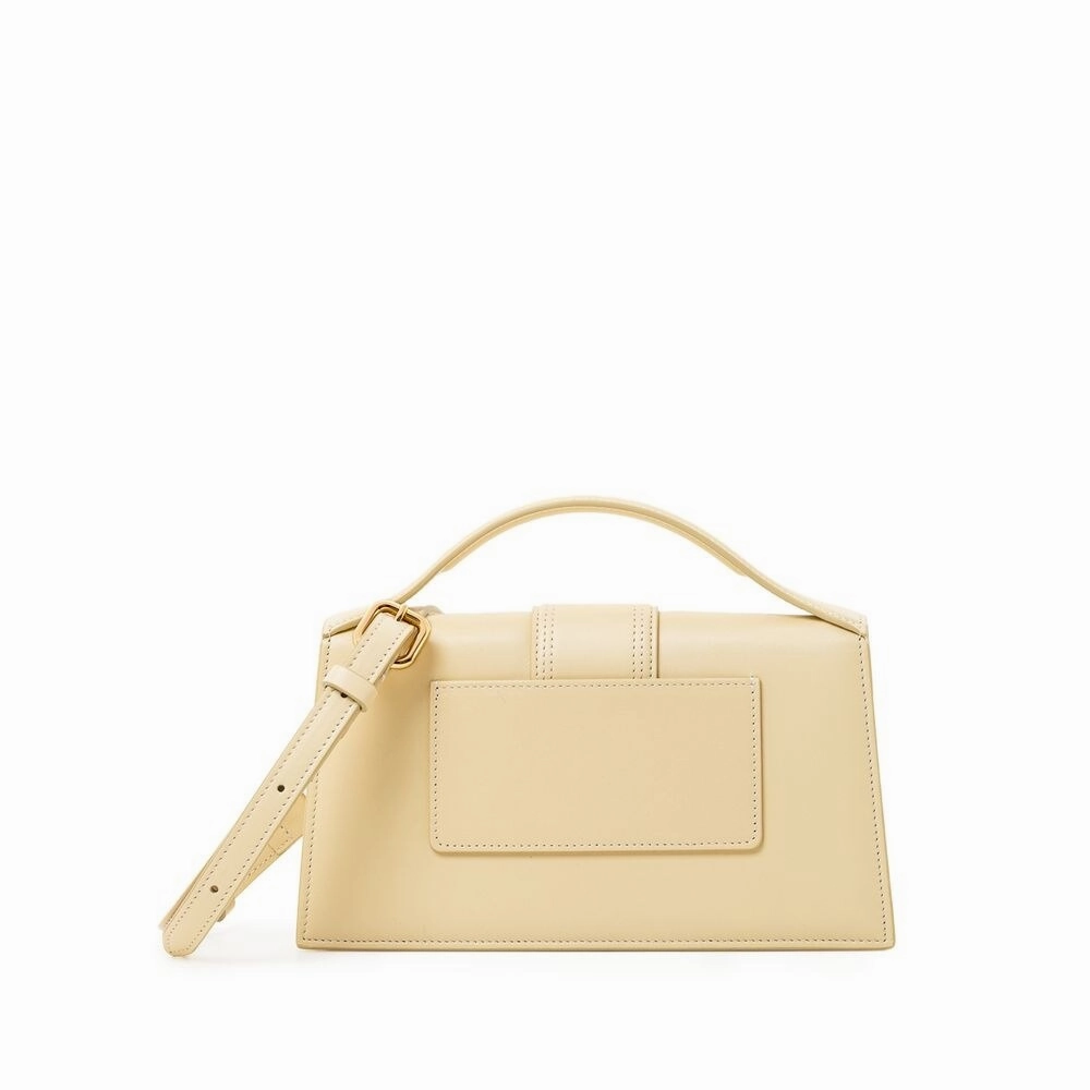 Jacquemus Yellow Leather Shoulder Women's Bag