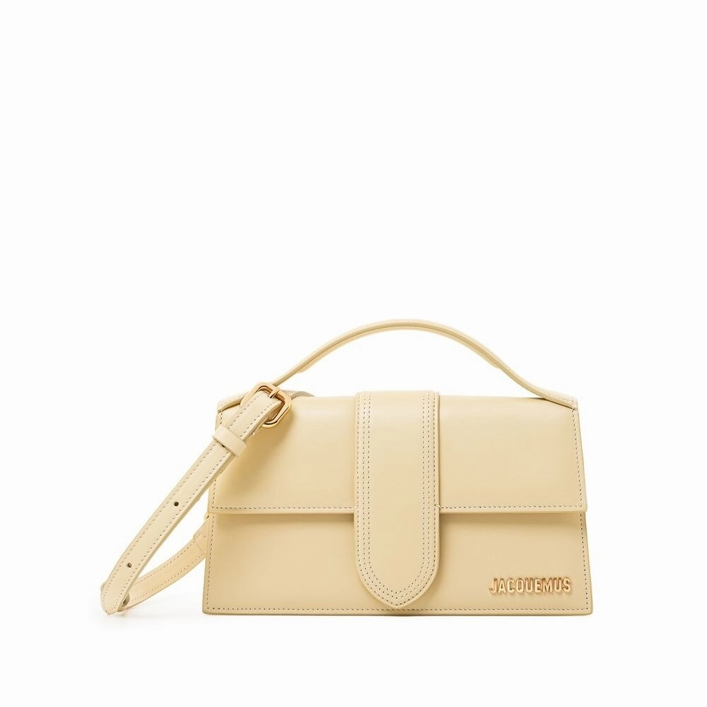 Jacquemus Yellow Leather Shoulder Women's Bag