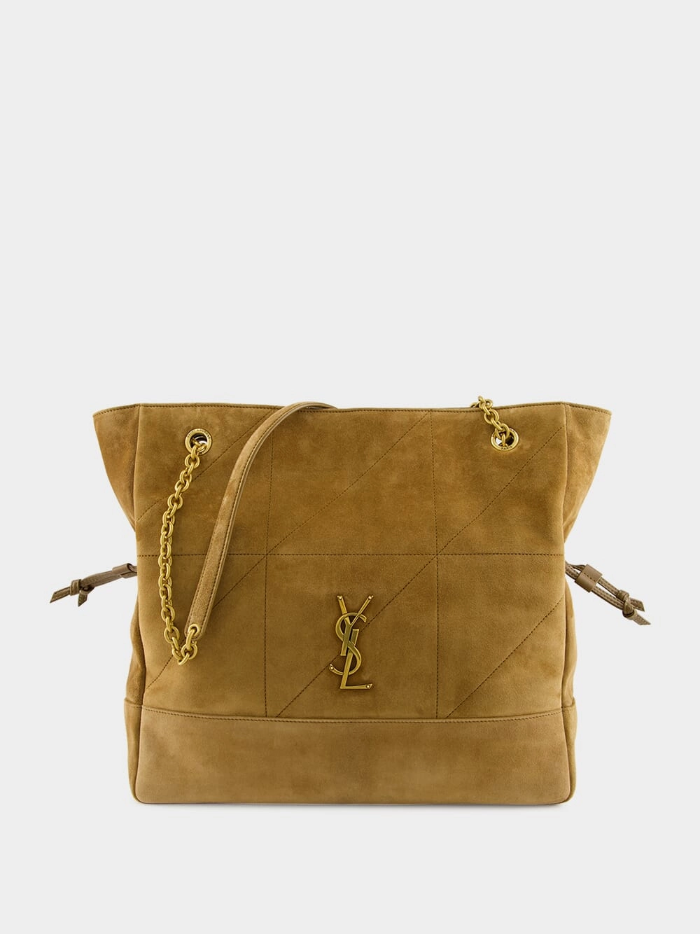 Jamie Shopping Bag in Golden Leaf Suede