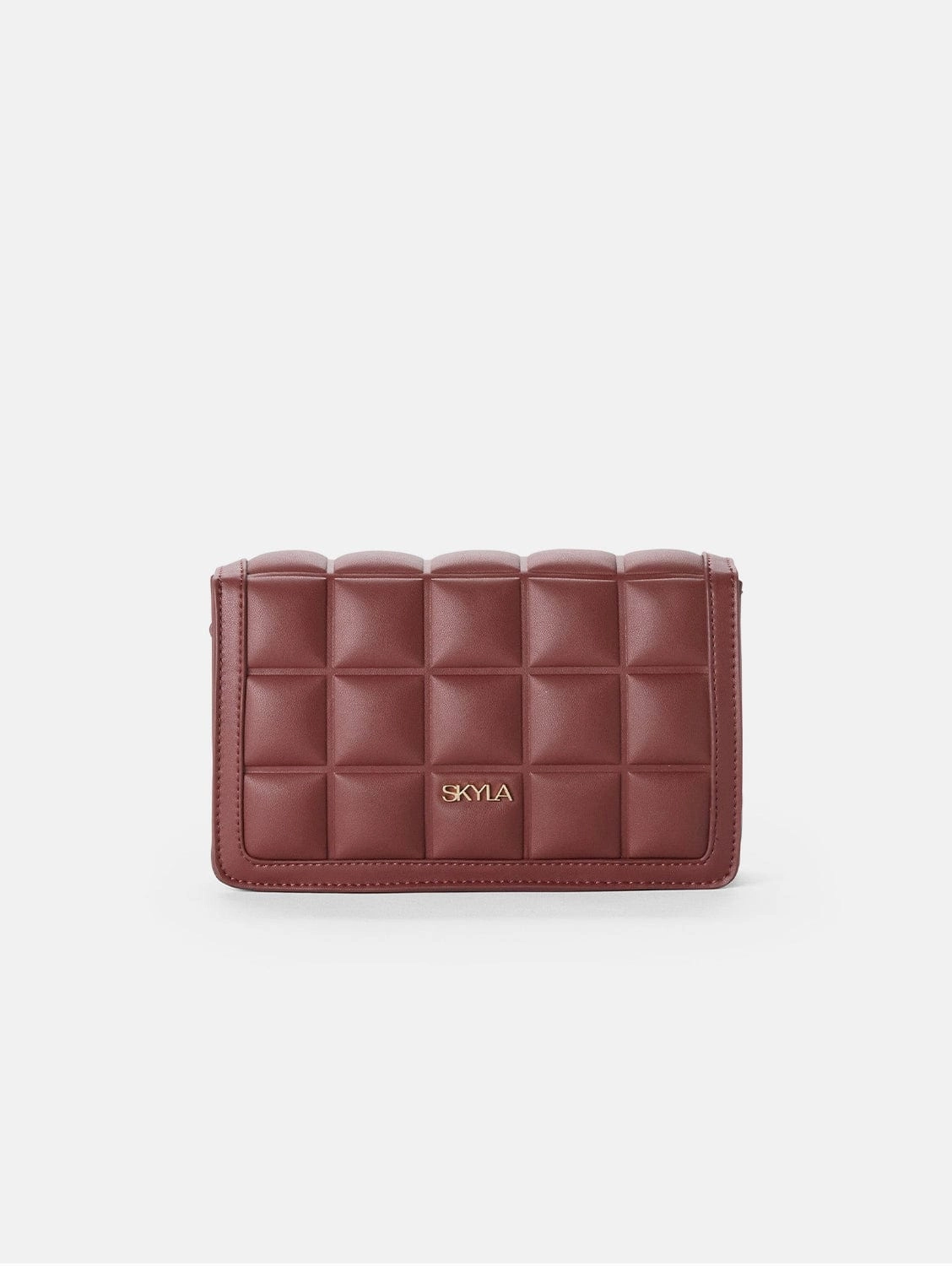 Jamie Vegan Leather Crossbody Bag | Auburn