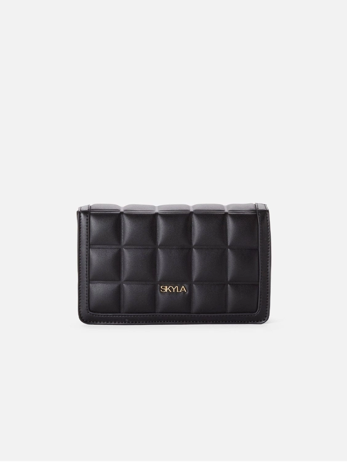 Jamie Vegan Leather Crossbody Bag | Black
