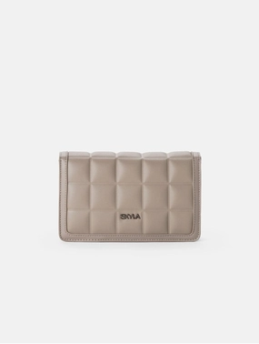 Jamie Vegan Leather Crossbody Bag | Stone Grey