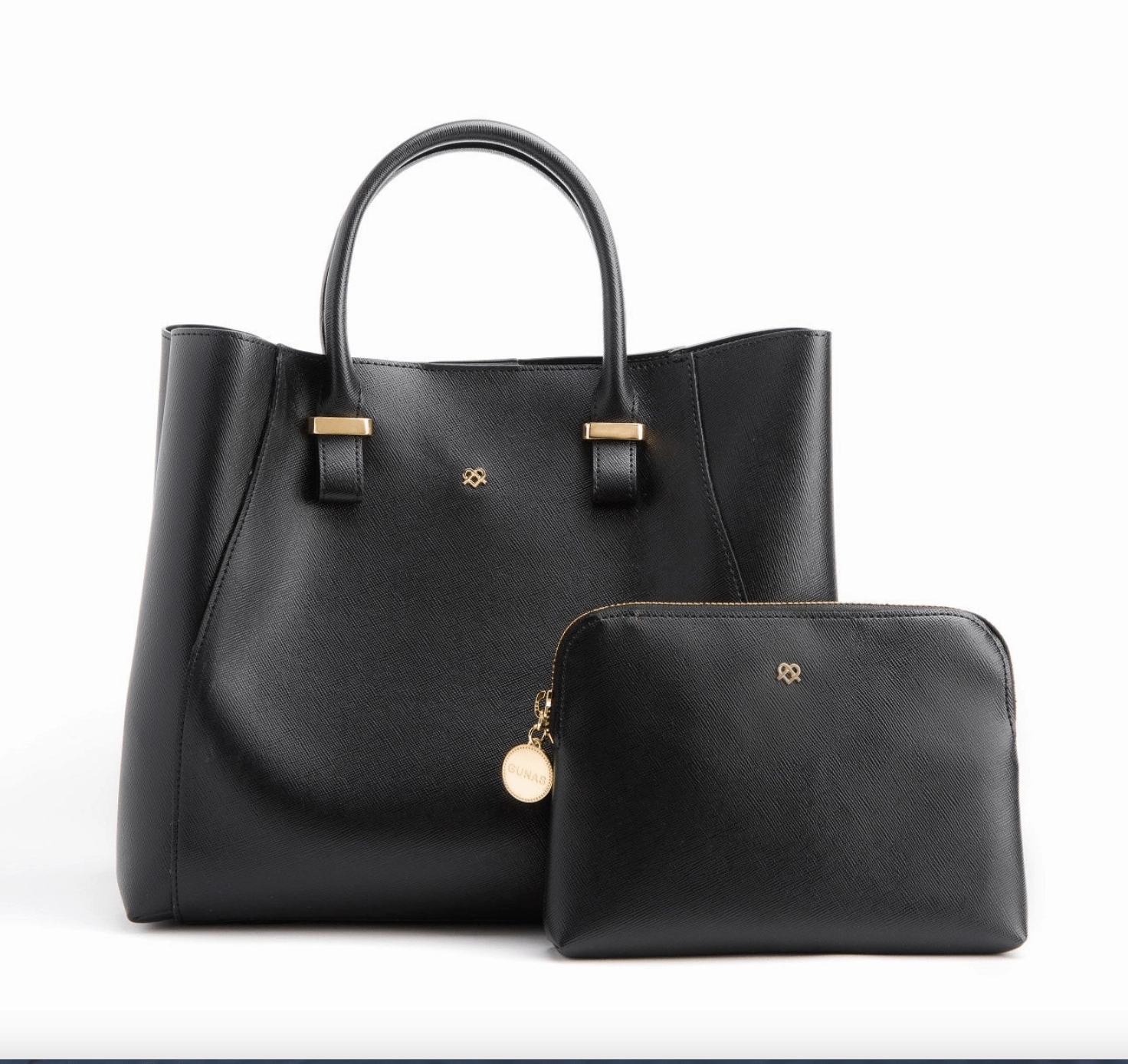 Jane Vegan Leather Handbag | Black