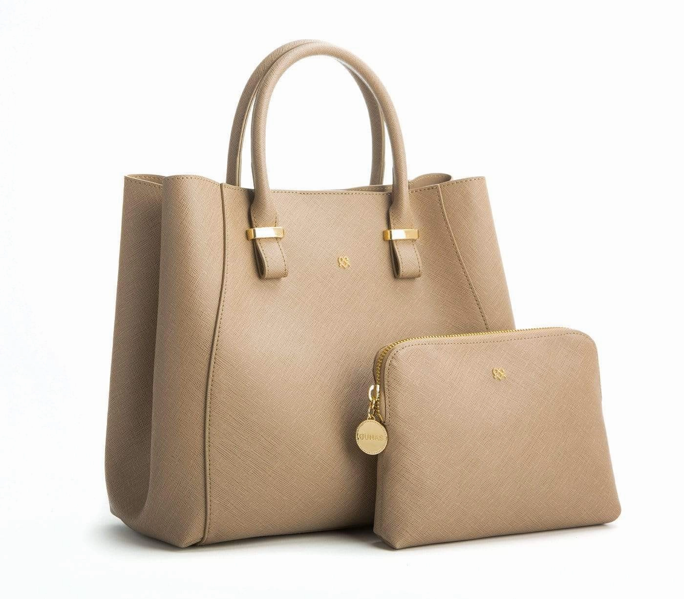Jane Vegan Leather Handbag | Light Brown