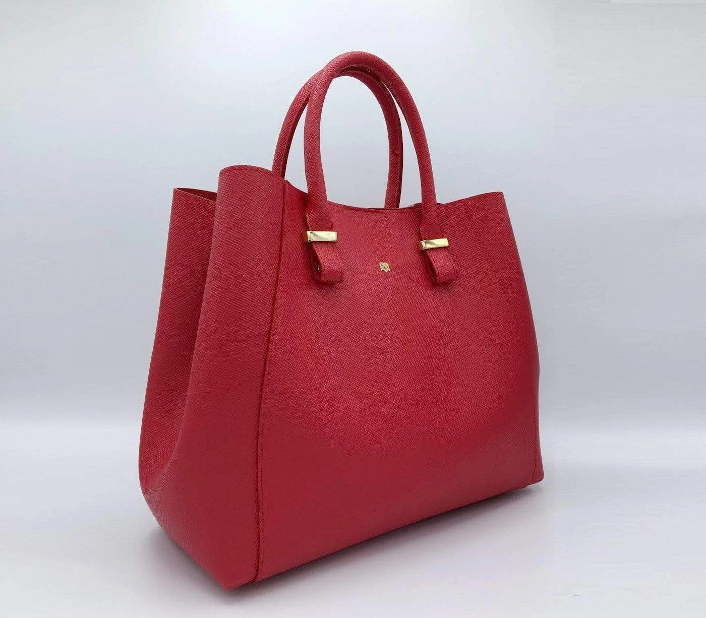 Jane Vegan Leather Handbag | Red