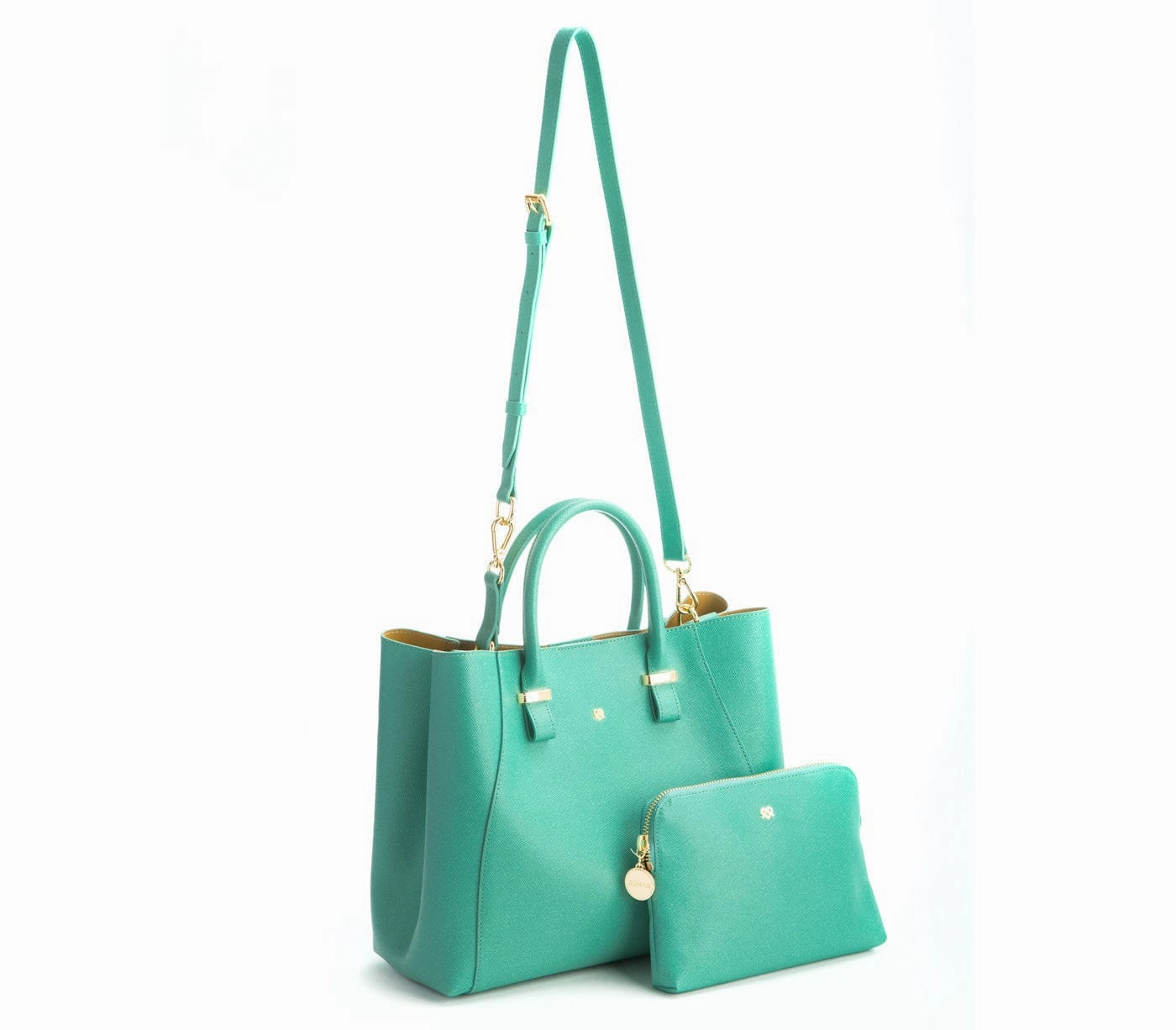 Jane Vegan Leather Handbag | Tiffany Blue