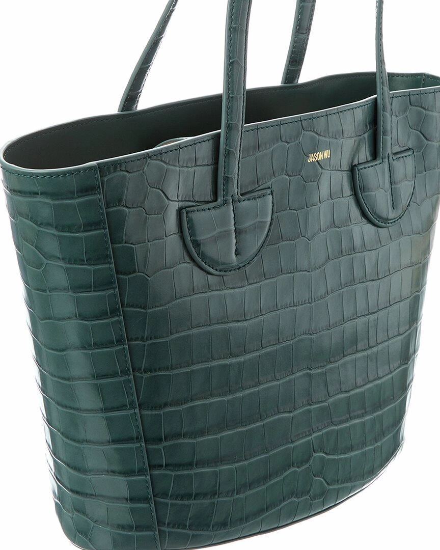Jason Wu Croc-Embossed Leather Tote
