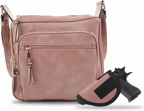 JESSIE & JAMES | Concealed Carry RFID Blocking Crossbody Purse for Women with Lock and Key