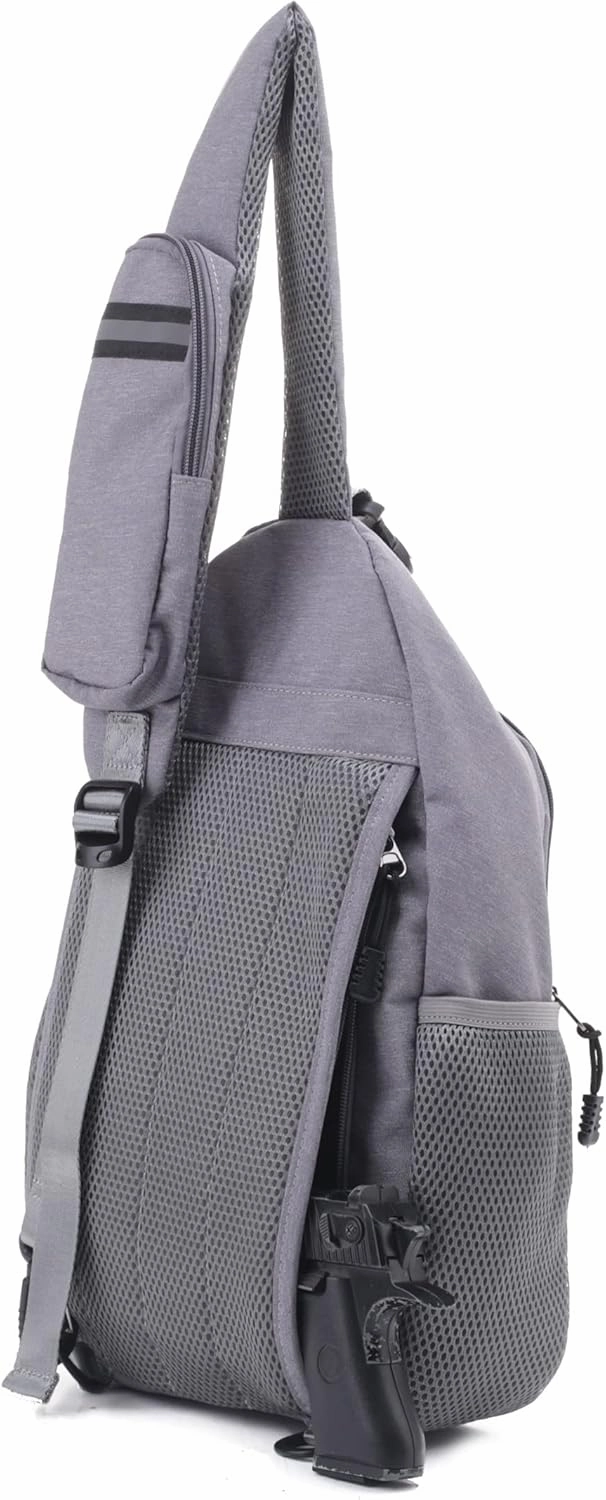JESSIE & JAMES Multipurpose Concealed Carry Sling Backpack Purse Lightweight Crossbody Sling Bags For Women Men_ GY